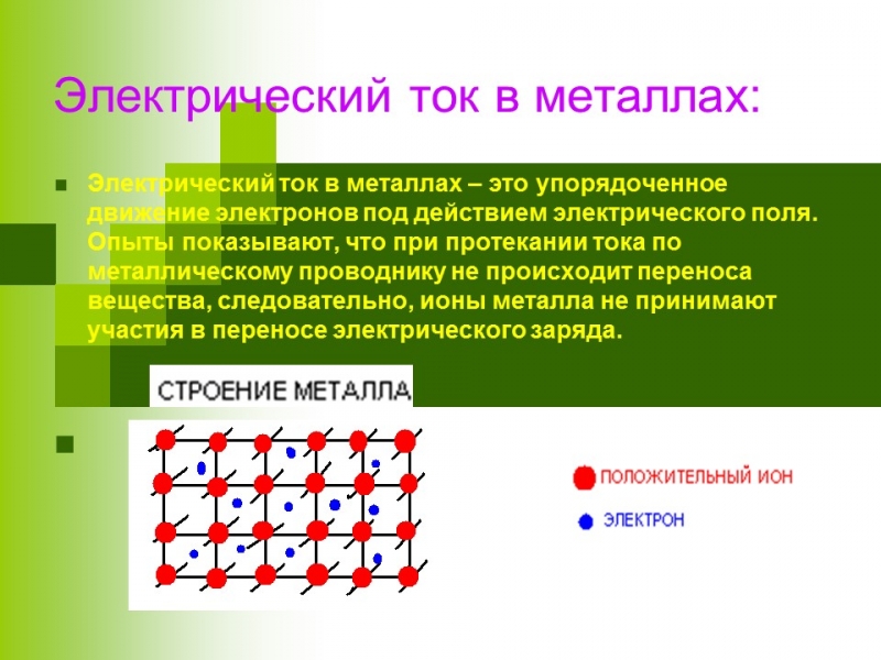 Электрический ток в различных средах