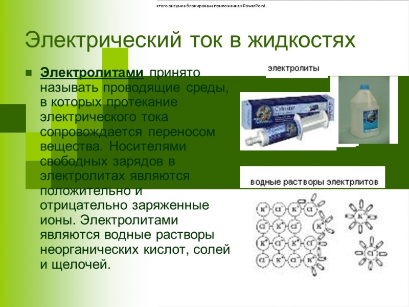 Электрический ток в различных средах