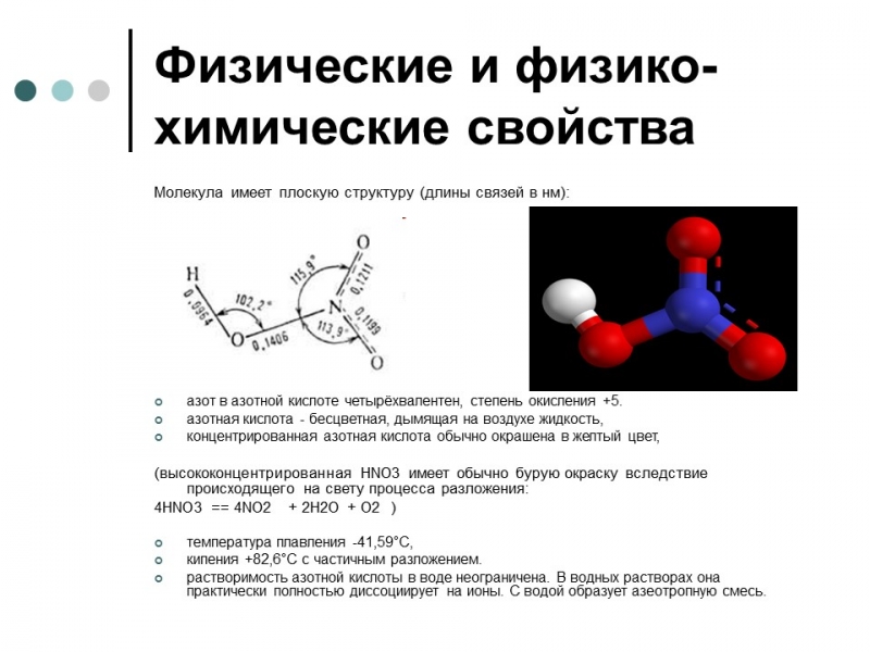 Азотная кислота основные понятия