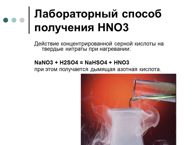 Азотная кислота основные понятия
