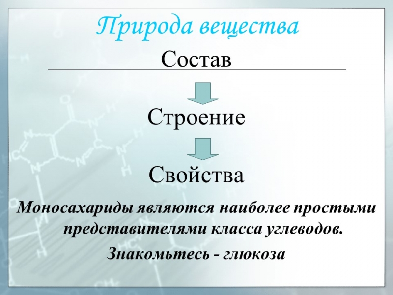 Углеводы Глюкоза - представитель моносахаридов