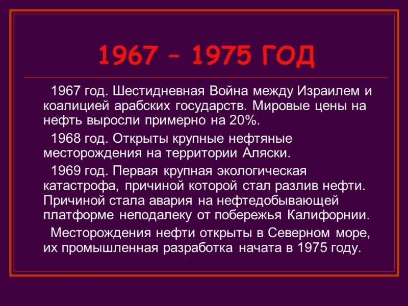 Краткая история нефти