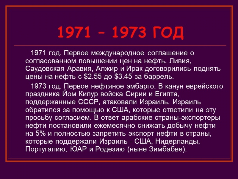 Краткая история нефти