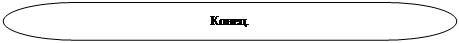 Блок-схема: знак завершения: Конец.