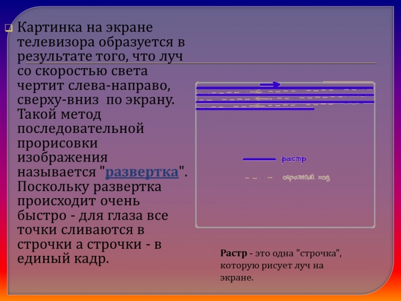Понятие о телевидении