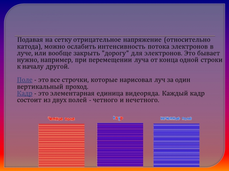 Понятие о телевидении