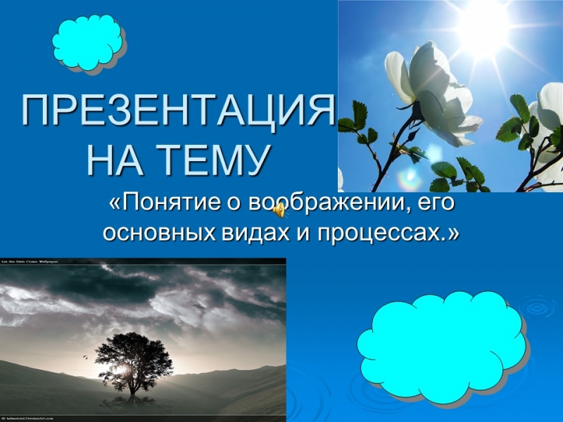Понятие о воображении его основных видах и процессах