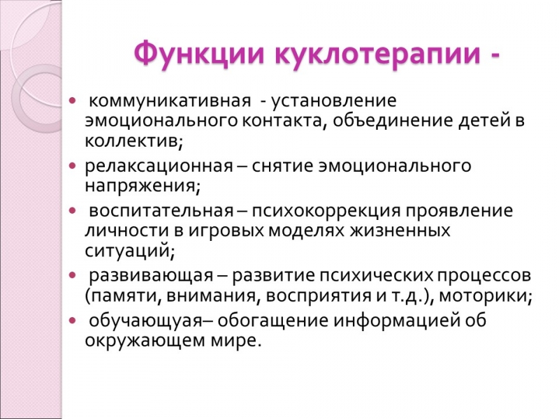 Куклотерапия Драматическая психоэлевация