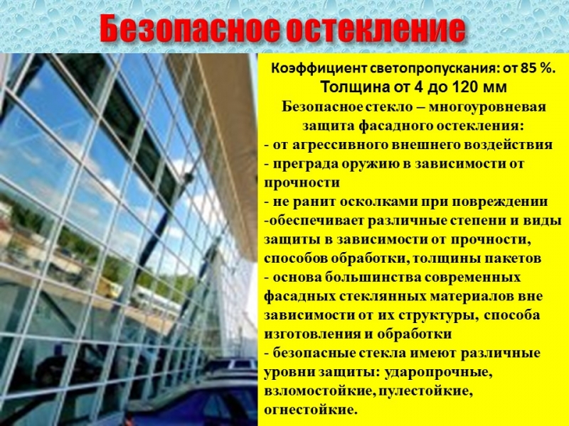 Фасадное стекло
